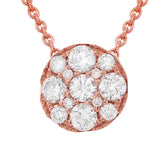 0.30ct 14k Rose Gold Diamond Necklace